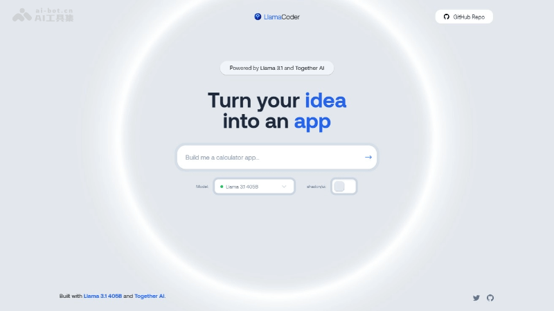 LlamaCoder  開發者的AI工具，快速創建全棧應用程序