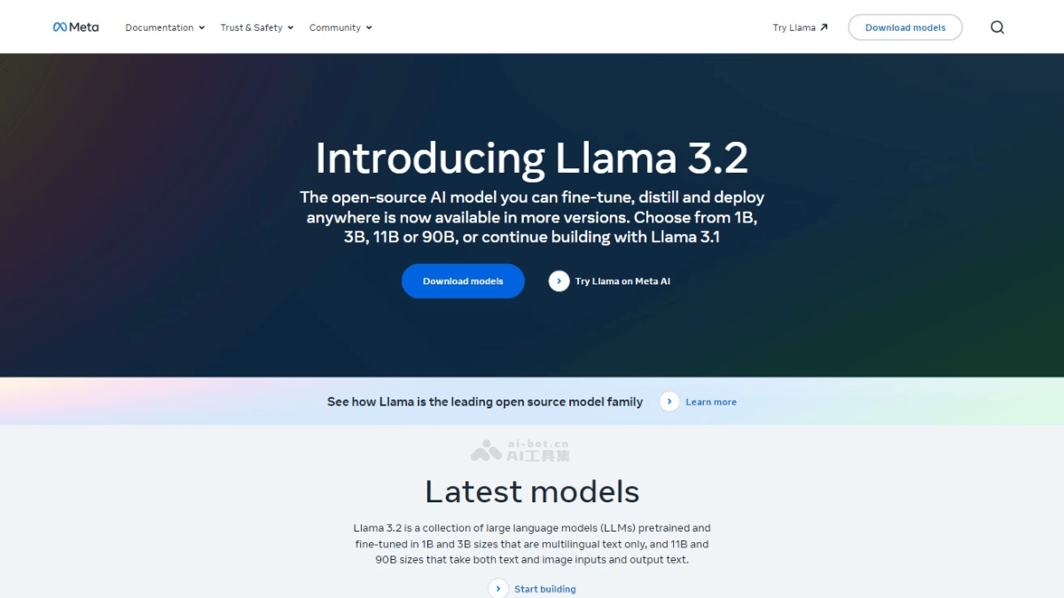 Llama 3.2 Meta推出的中小型視覺語言模型和輕量級文本模型