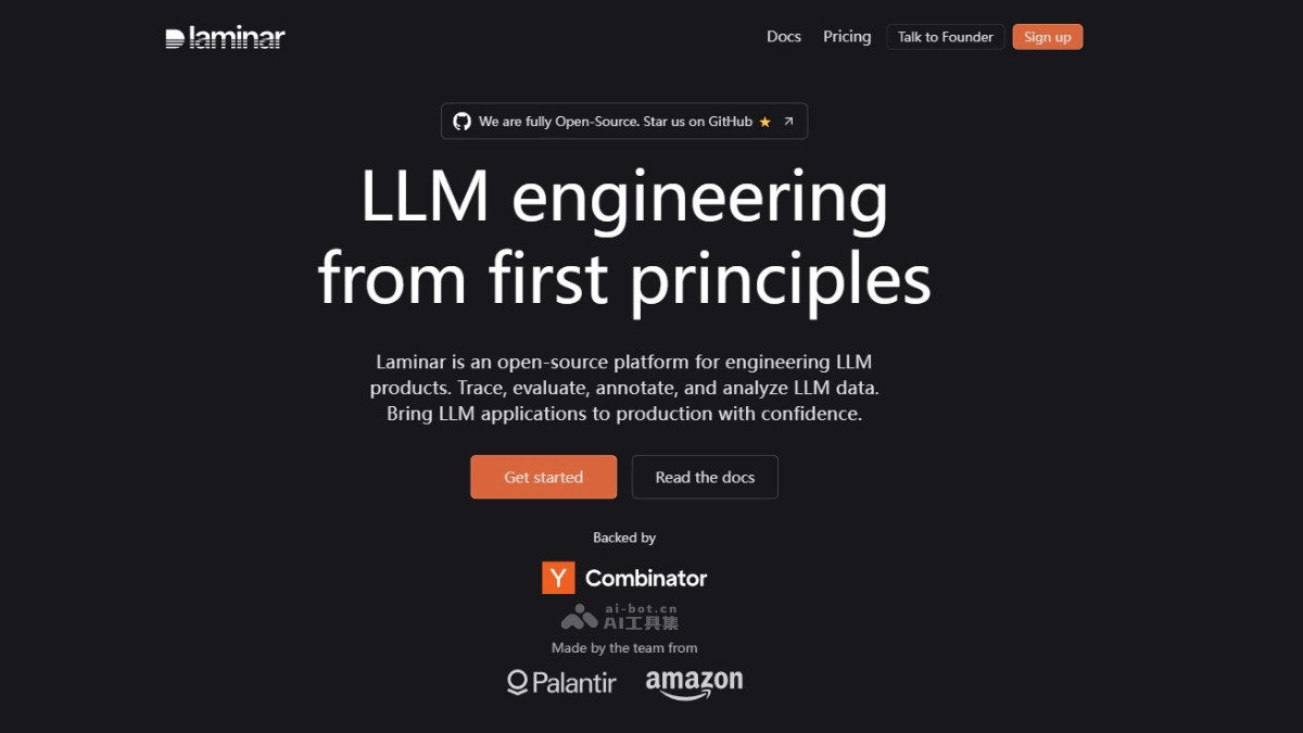 Laminar  分析與優化LLM應用程序的開源平臺