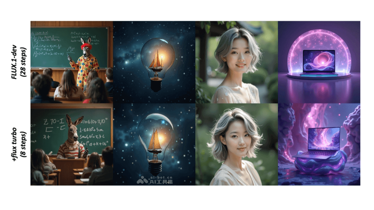 FLUX.1-Turbo-Alpha  阿里推出的文本到圖像生成模型，基于FLUX.1-dev