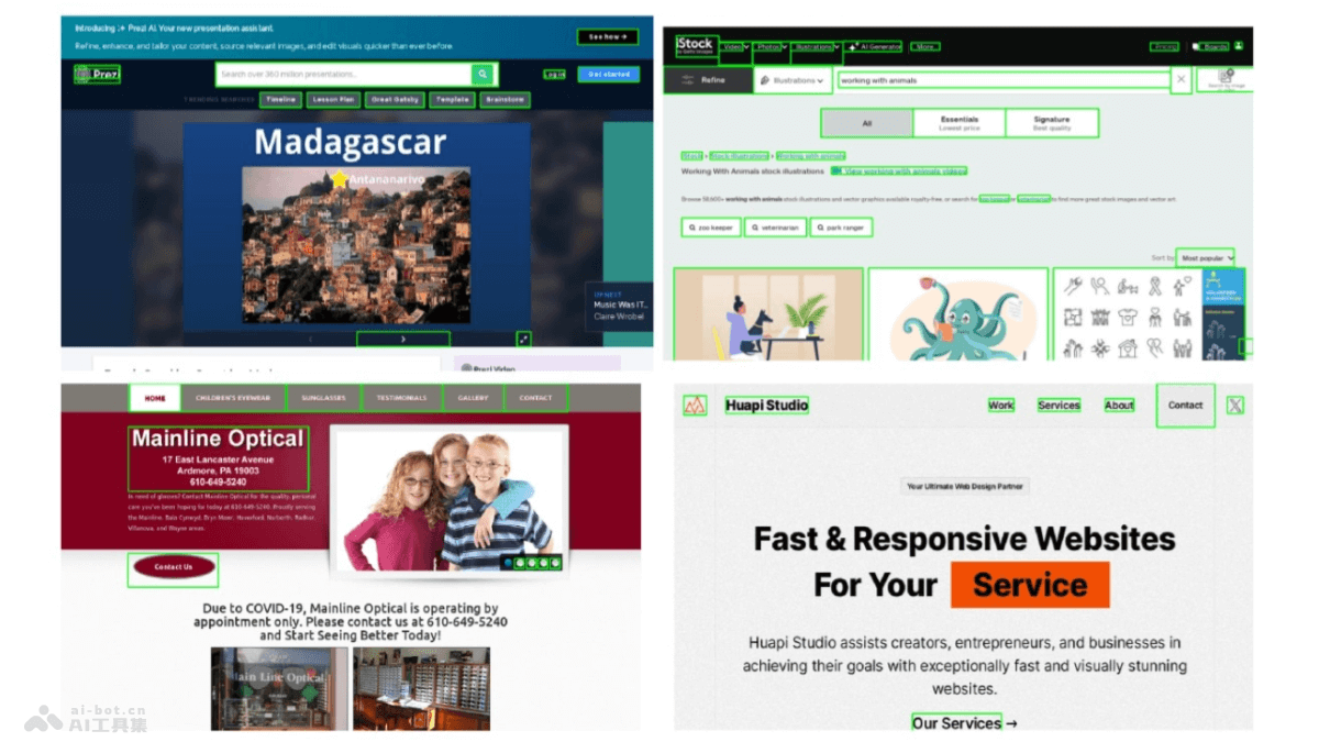 OmniParser 微軟推出的屏幕解析工具,將UI截圖轉換為結構化數據