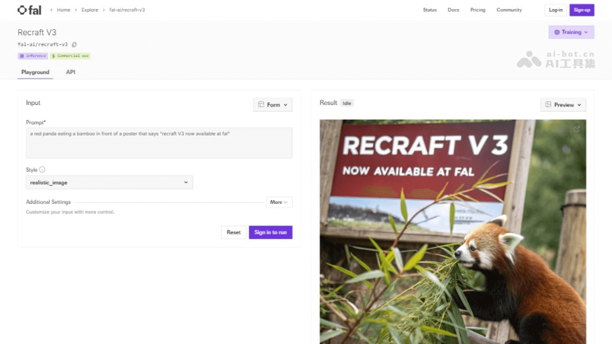 Red_Panda Recraft推出的AI圖像生成模型