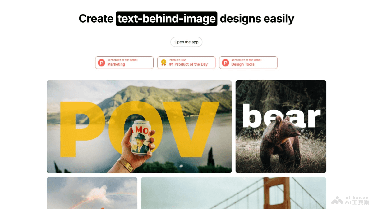 Text Behind Image  開源在線圖像處理工具，在圖中角色背后添加文字