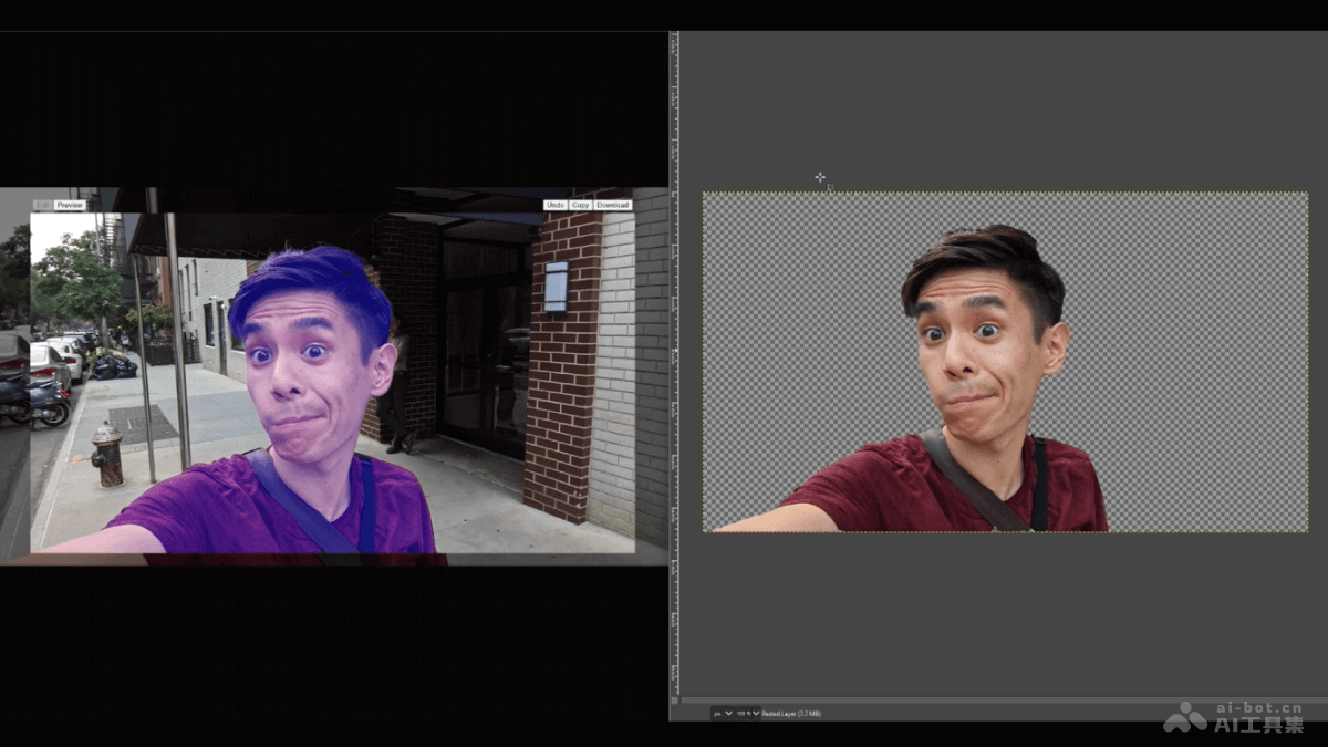 Magic Copy  開源的AI摳圖工具，在瀏覽器中自動(dòng)識(shí)別圖像進(jìn)行摳圖