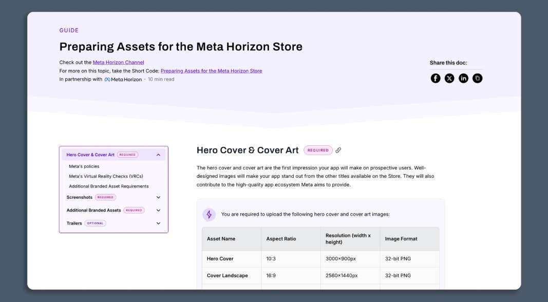 Meta詳解App Lab應(yīng)用轉(zhuǎn)Horizon Store的五大挑戰(zhàn)  第2張