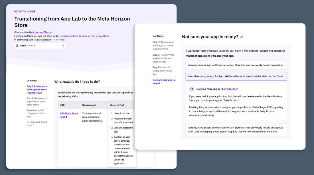 Meta詳解App Lab應(yīng)用轉(zhuǎn)Horizon Store的五大挑戰(zhàn)  第3張