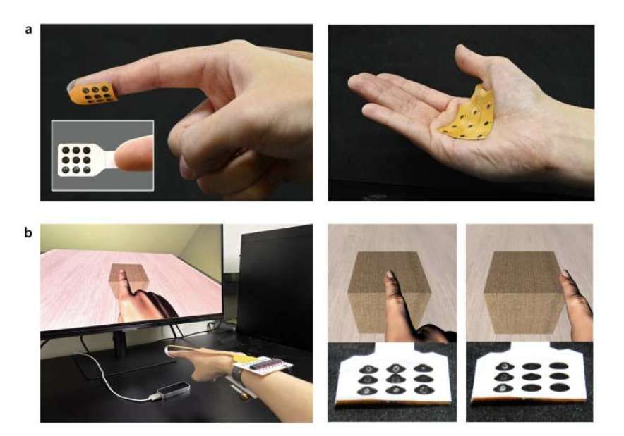 韓國研發郵票大小觸覺貼片，僅0.3克實現虛擬物體觸感模擬  第2張