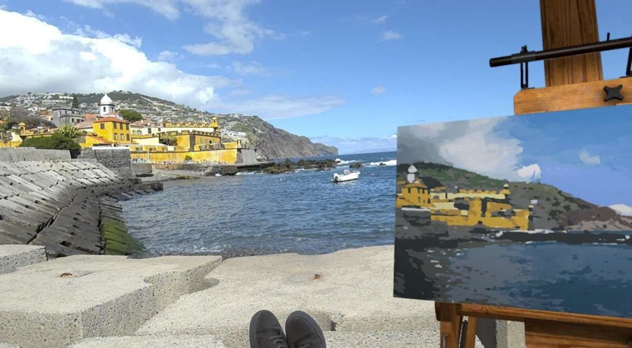 Quest油畫應(yīng)用《Vermillion》解鎖實景臨摹,用透視攝像頭把窗外風(fēng)景變畫布