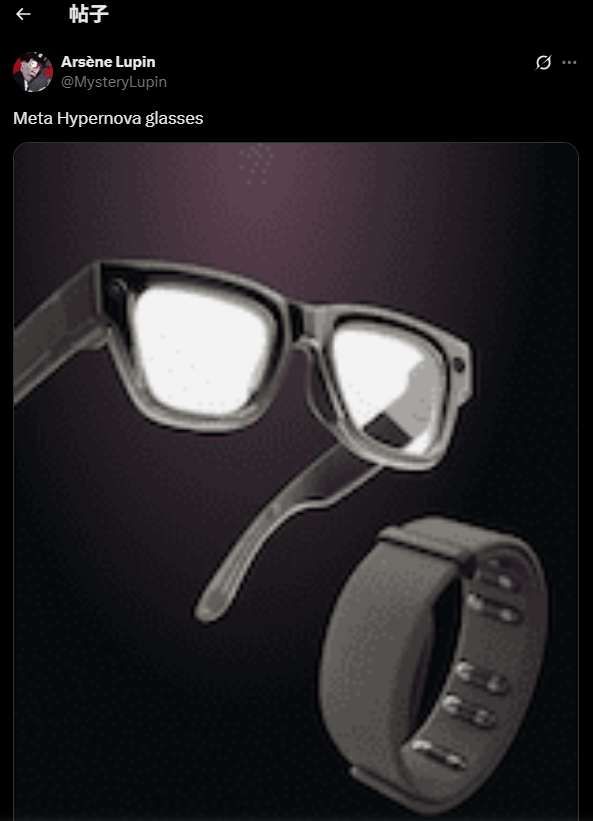 Meta單目顯示智能眼鏡Hypernova的渲染圖曝光