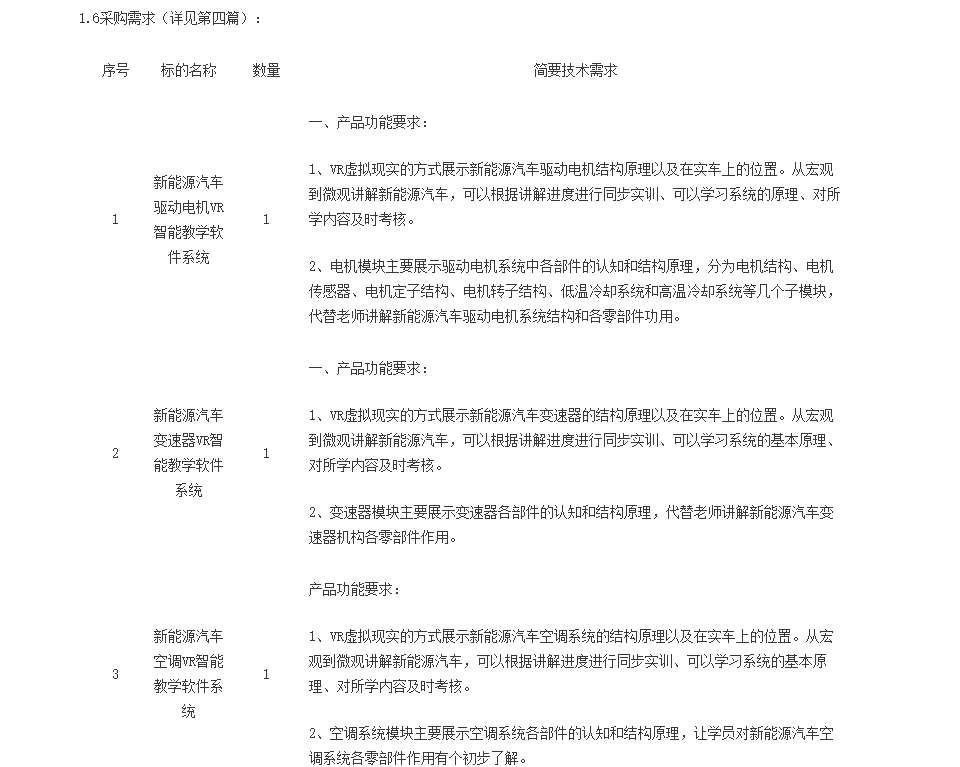 延吉職高50萬元招標新能源汽車VR實訓基地項目