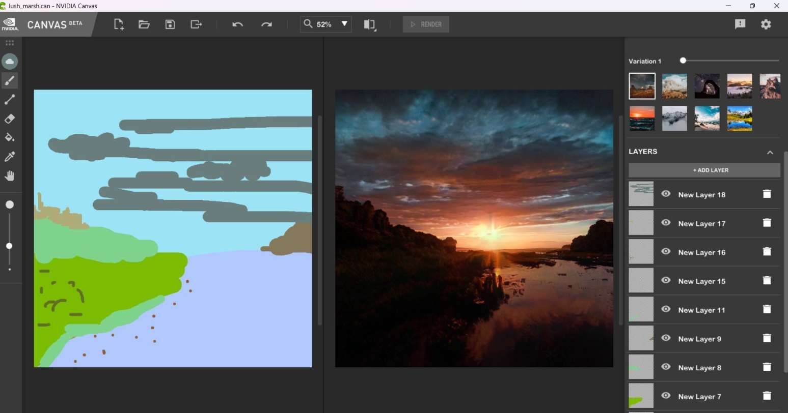 PICO用戶分享：用NVIDIA Canvas AI繪畫制作VR全景圖  第6張