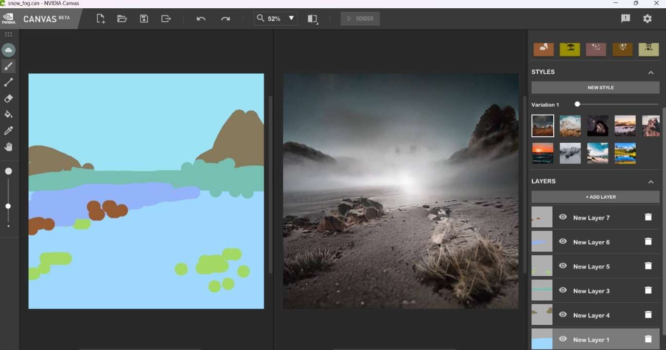 PICO用戶分享：用NVIDIA Canvas AI繪畫制作VR全景圖  第7張