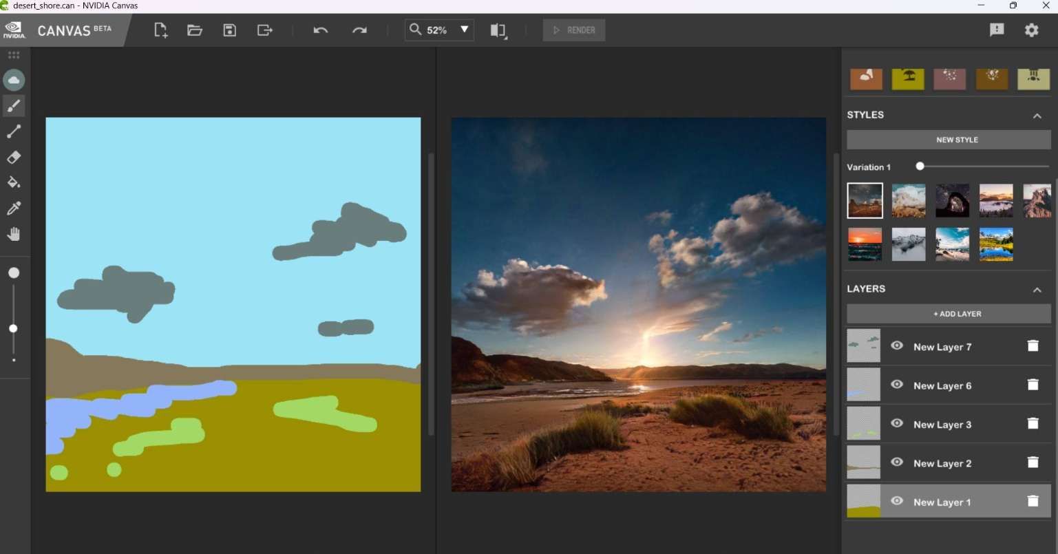 PICO用戶分享：用NVIDIA Canvas AI繪畫制作VR全景圖  第5張