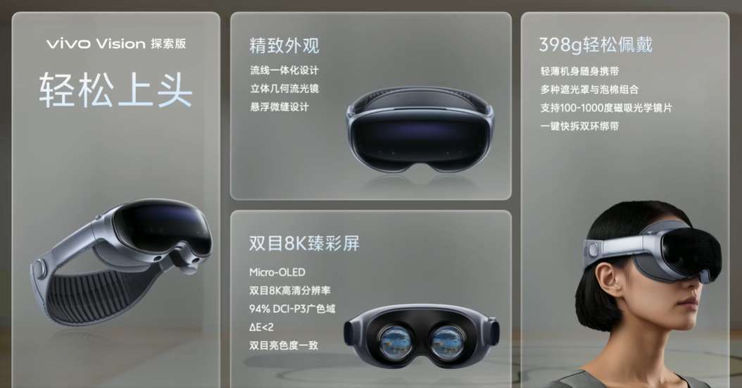 vivo正式發(fā)布Vision MR頭顯探索版，8月22日開放線下體驗(yàn)