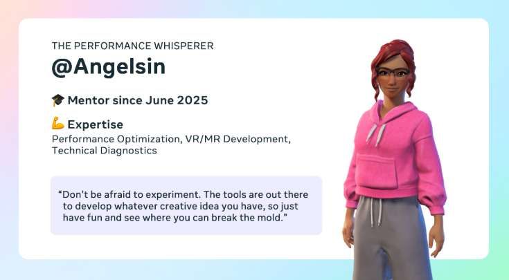 Meta公布Horizon創(chuàng)作者與開(kāi)發(fā)者計(jì)劃導(dǎo)師團(tuán)隊(duì)及課程安排  第6張