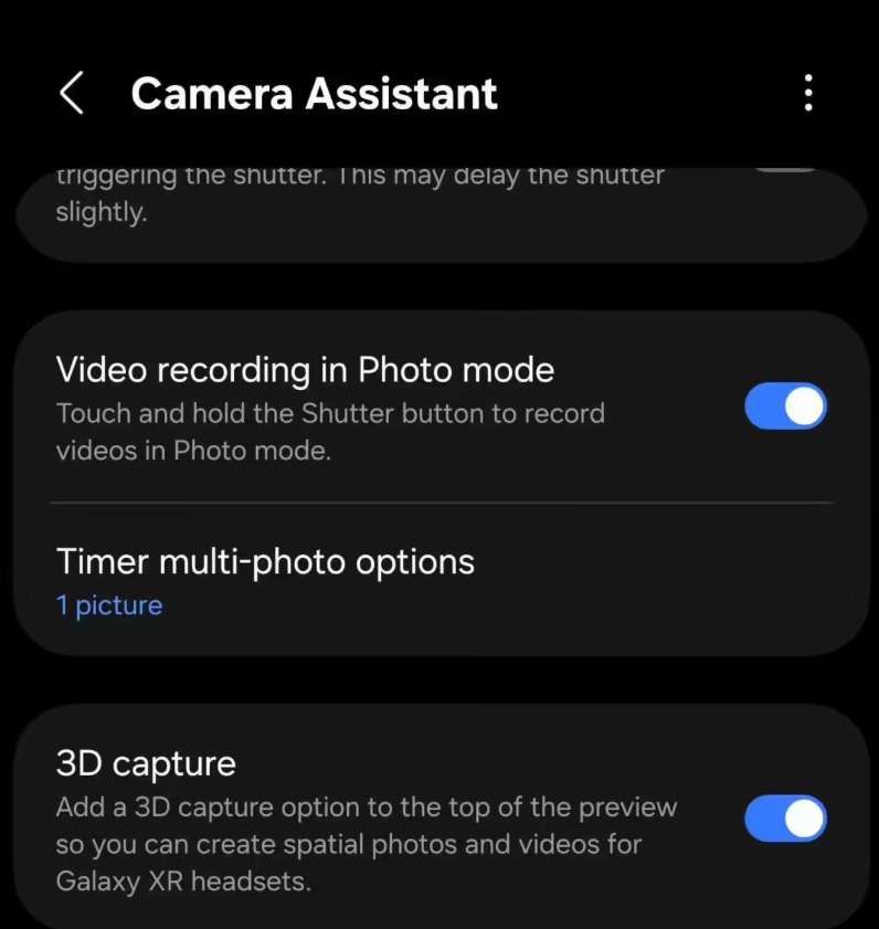 三星相機助手升級支持Galaxy XR頭顯空間內容創作
