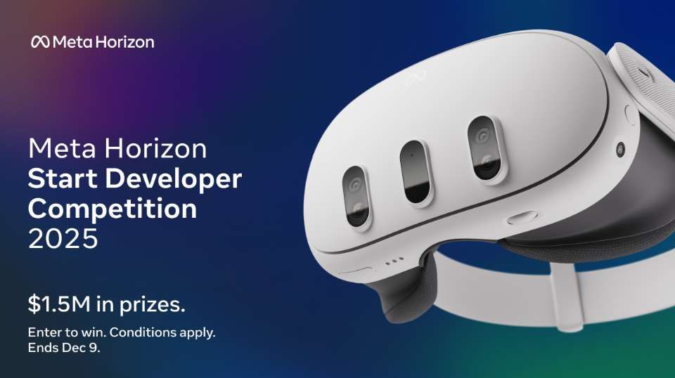 Meta Horizon 2025開發者大賽啟動,獎金池150萬美元