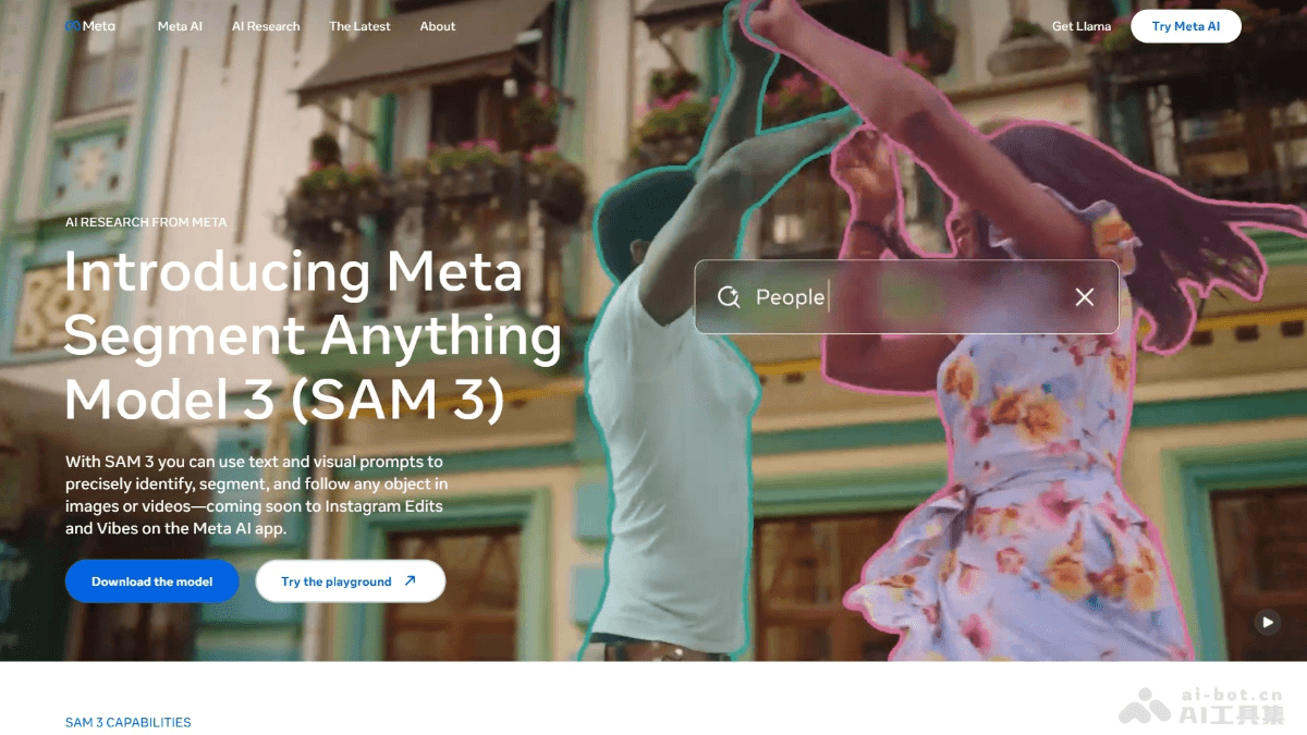 SAM 3 &#8211; Meta開源的視覺分割模型