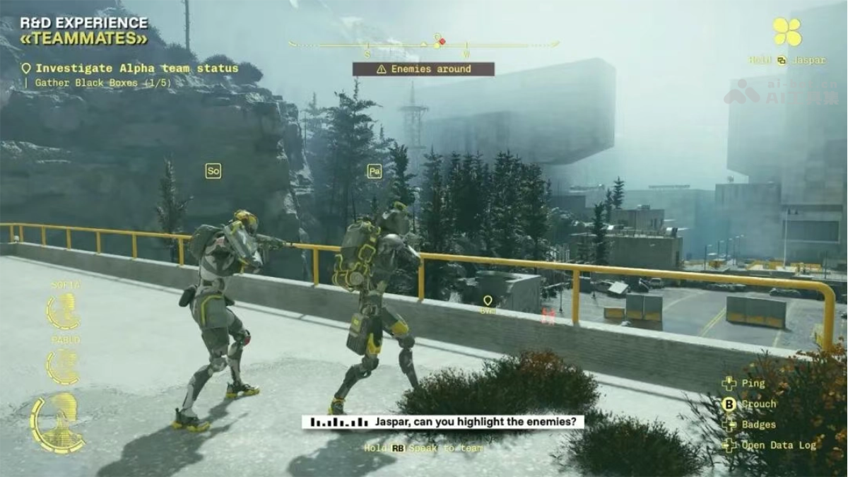 Teammates  育碧推出的可交互生成式AI游戲項目