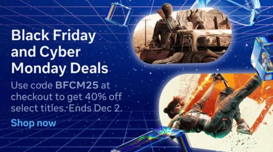 黑色星期五與網絡星期一特惠，精選Meta Quest作品限時6折